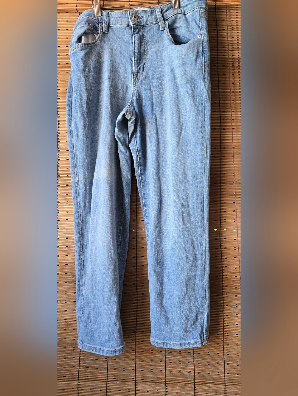 Ella Moss High Waist Straight Leg Jeans Women's Size 10/30 Light Wash Stretch De